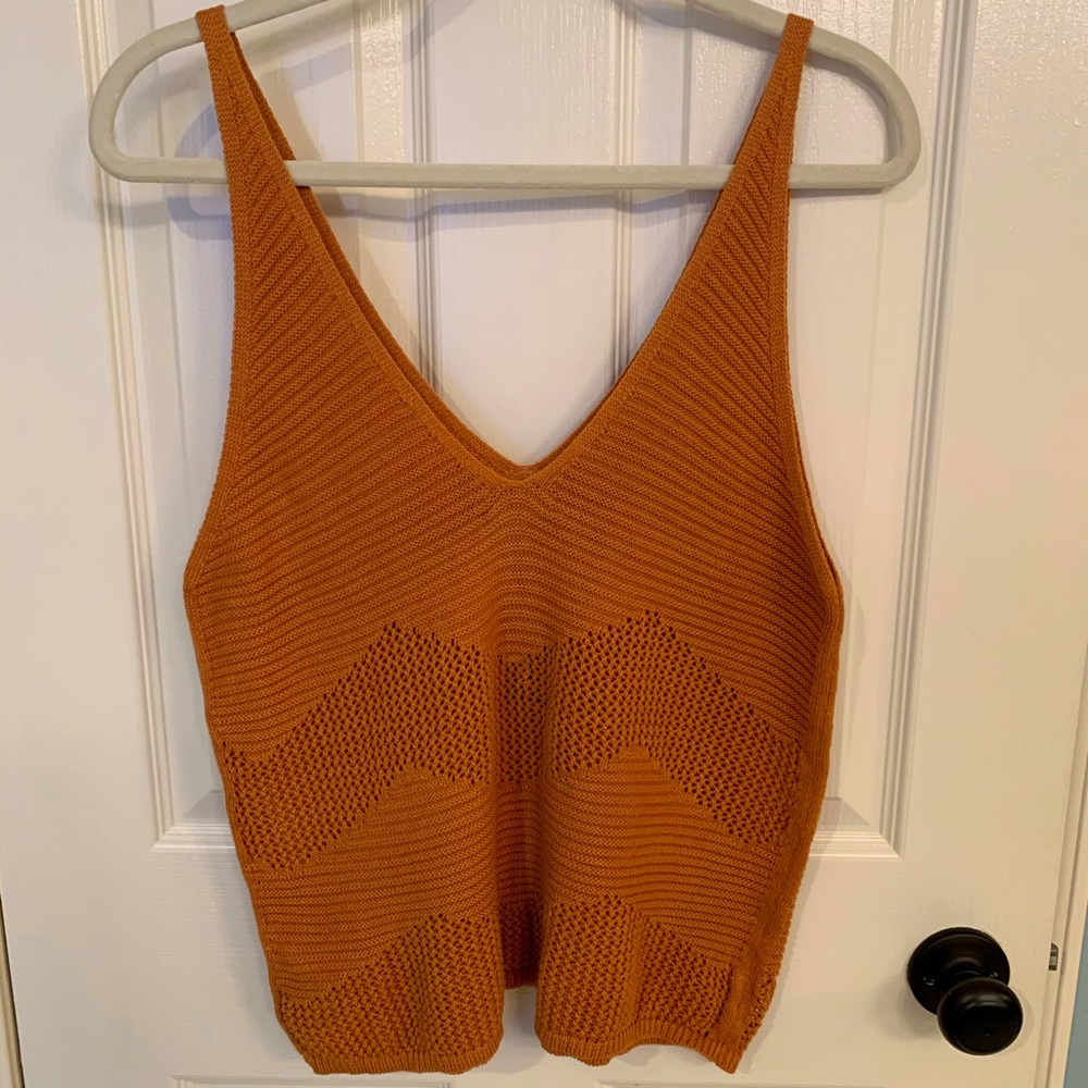 NWT Express Knit Tank Golden Brown L